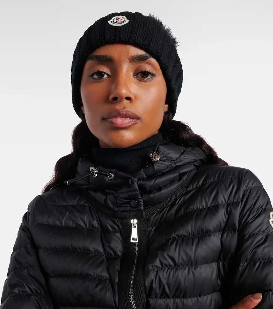 Moncler Ribbed-knit virgin wool beanie | Thumbnail 4 Moncler Ribbed-knit virgin wool beanie | Thumbnail 4