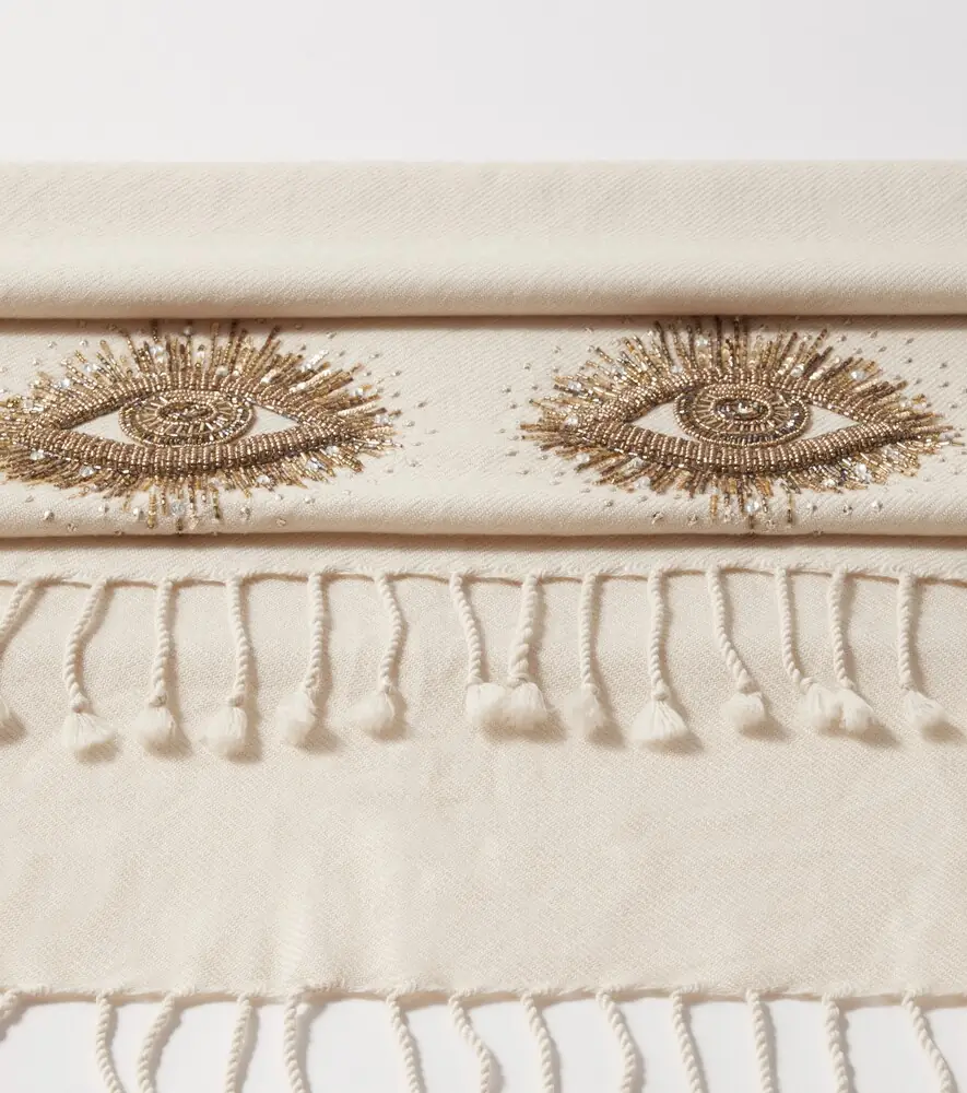 Jonathan Adler Muse beaded wool throw | Thumbnail 5