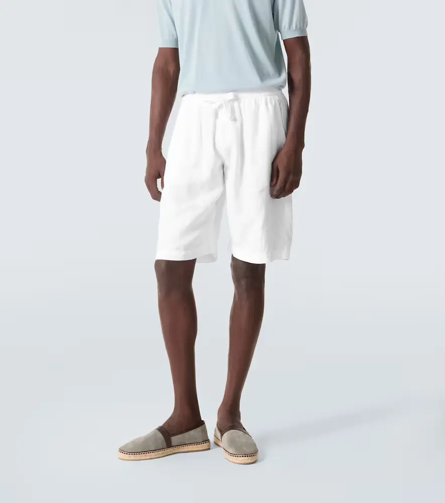FEDELI Vico linen Bermuda shorts | Thumbnail 3