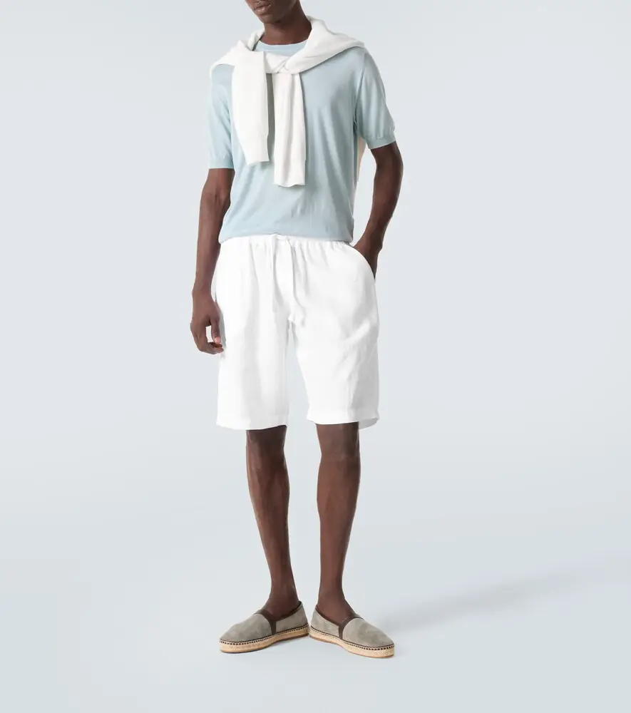 FEDELI Vico linen Bermuda shorts | Thumbnail 4