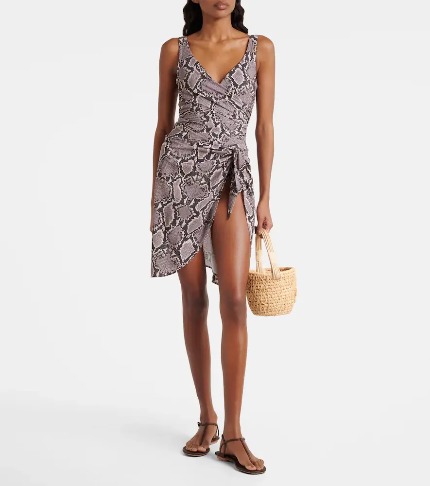 Karla Colletto Lilith snake-print beach cover-up | Thumbnail 4