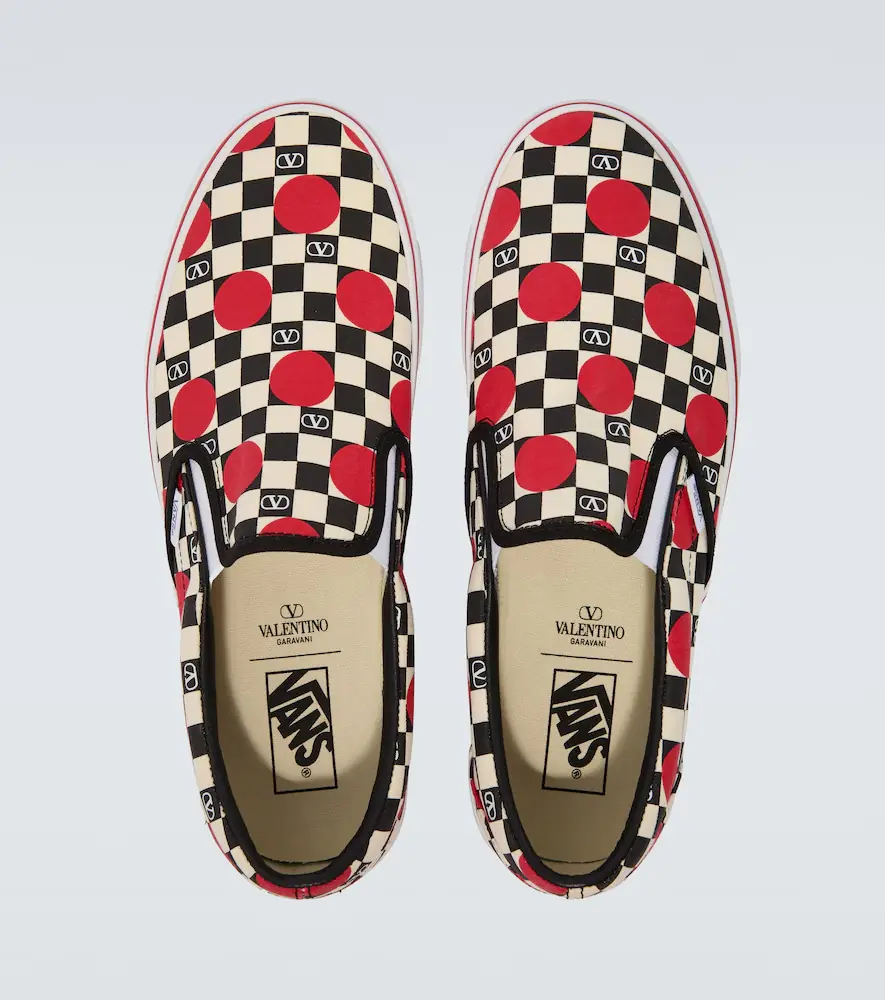 Valentino Garavani x Vans VLogo canvas slip-on shoes | Thumbnail 2