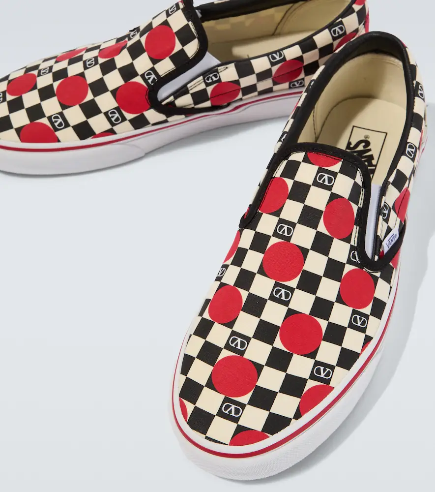 Valentino Garavani x Vans VLogo canvas slip-on shoes | Thumbnail 3