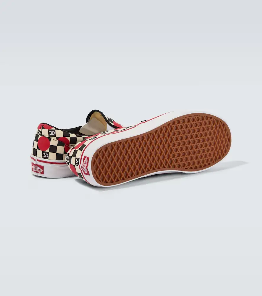 Valentino Garavani x Vans VLogo canvas slip-on shoes | Thumbnail 4