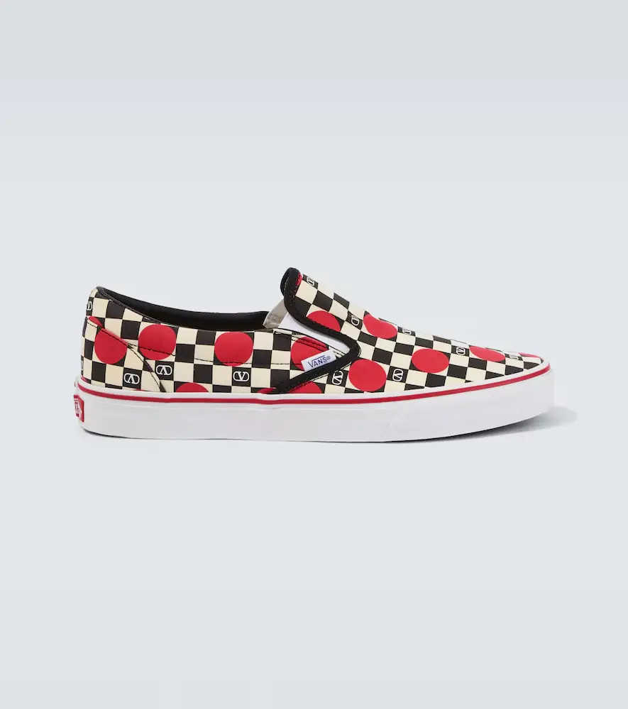 Valentino Garavani x Vans VLogo canvas slip-on shoes | Thumbnail 5