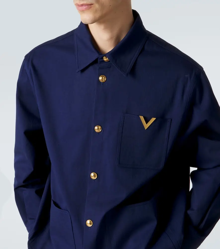 Valentino Garavani VGold cotton gabardine overshirt | Thumbnail 2 Valentino Garavani VGold cotton gabardine overshirt | Thumbnail 2
