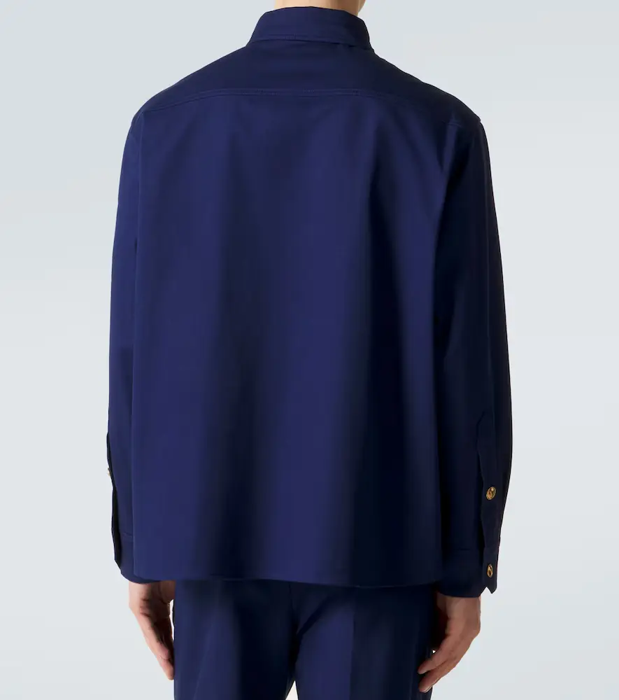 Valentino Garavani VGold cotton gabardine overshirt | Thumbnail 4 Valentino Garavani VGold cotton gabardine overshirt | Thumbnail 4