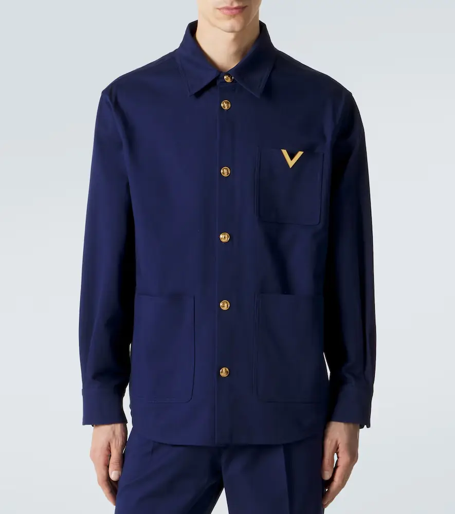 Valentino Garavani VGold cotton gabardine overshirt | Thumbnail 5 Valentino Garavani VGold cotton gabardine overshirt | Thumbnail 5