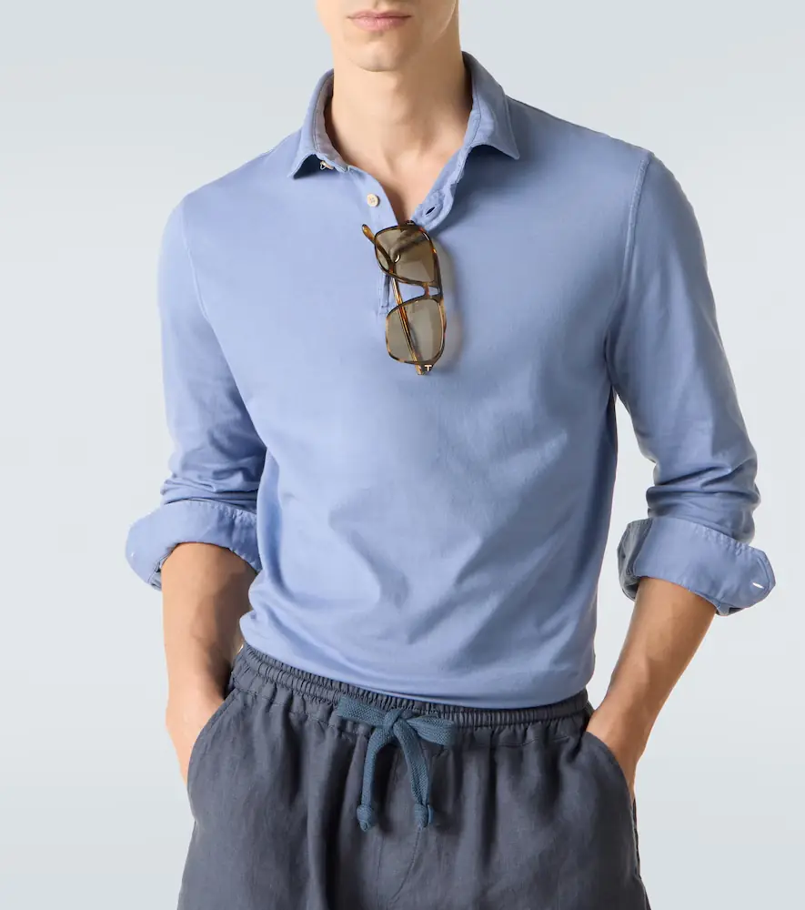 FEDELI Zero cotton jersey polo shirt | Thumbnail 3