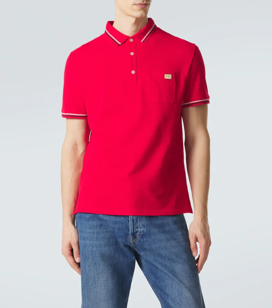 Valentino Garavani Cotton piqué polo shirt | Thumbnail 2 Valentino Garavani Cotton piqué polo shirt | Thumbnail 2