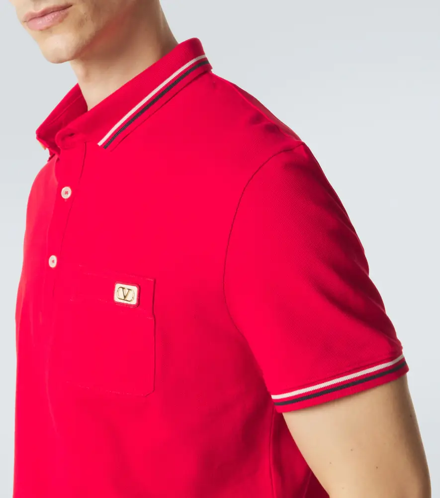 Valentino Garavani Cotton piqué polo shirt | Thumbnail 3 Valentino Garavani Cotton piqué polo shirt | Thumbnail 3