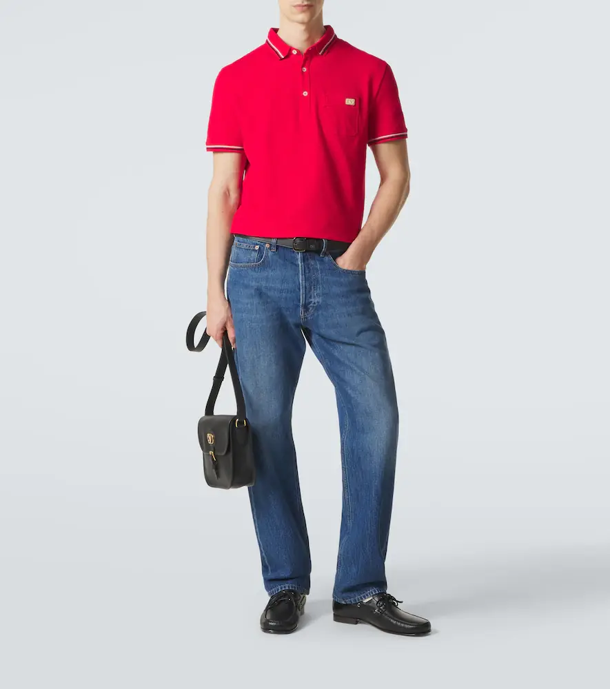Valentino Garavani Cotton piqué polo shirt | Thumbnail 4 Valentino Garavani Cotton piqué polo shirt | Thumbnail 4