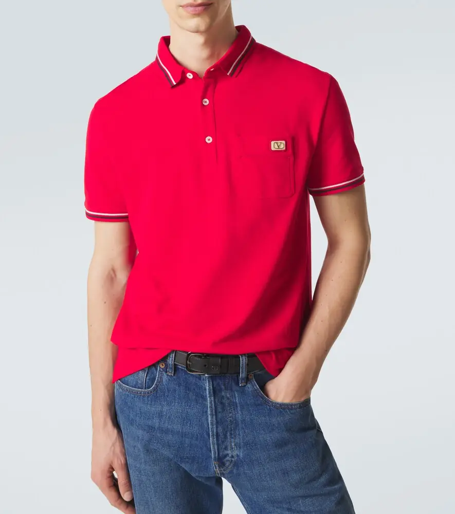 Valentino Garavani Cotton piqué polo shirt | Thumbnail 5 Valentino Garavani Cotton piqué polo shirt | Thumbnail 5