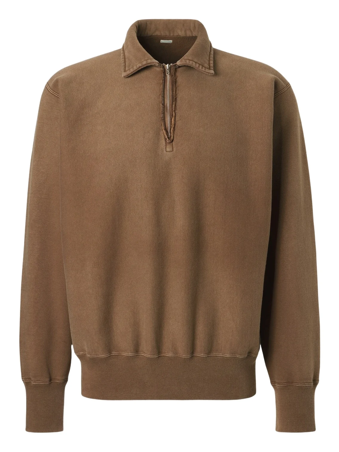 A.PRESSE A. Presse Cotton fleece half-zip sweatshirt
