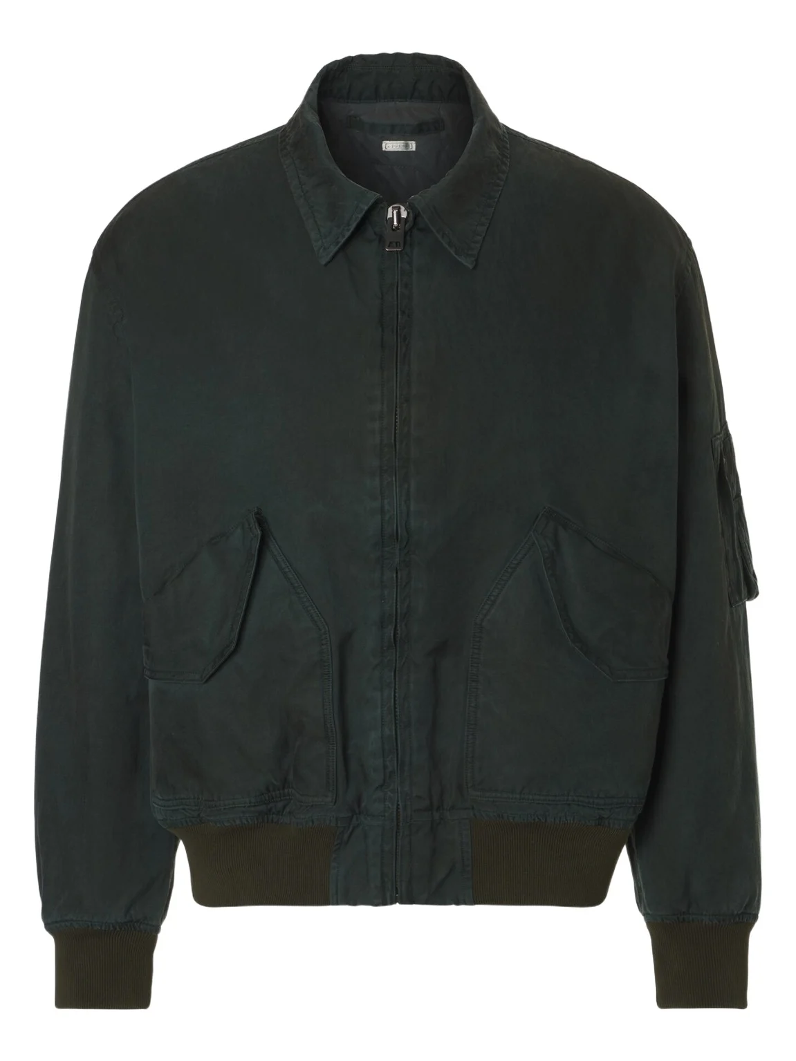 A.PRESSE A. Presse Vintage silk and cotton bomber jacket