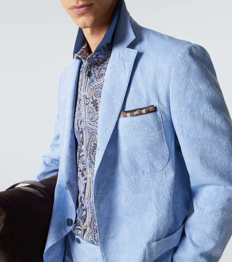 Etro Woven cotton jersey blazer | Thumbnail 6 Etro Woven cotton jersey blazer | Thumbnail 6
