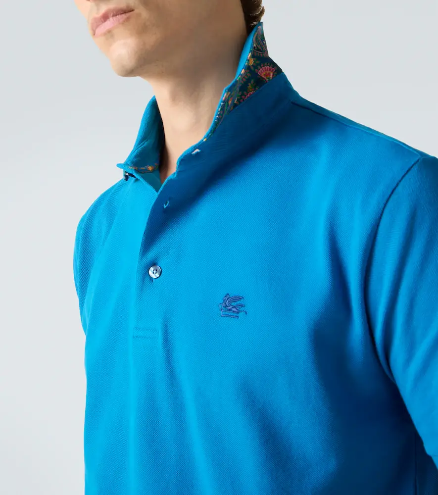 Etro Pegaso cotton polo shirt | Thumbnail 2 Etro Pegaso cotton polo shirt | Thumbnail 2