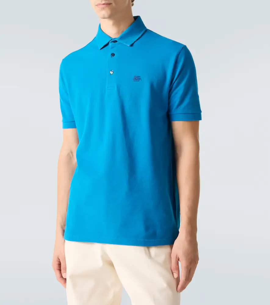 Etro Pegaso cotton polo shirt | Thumbnail 3 Etro Pegaso cotton polo shirt | Thumbnail 3