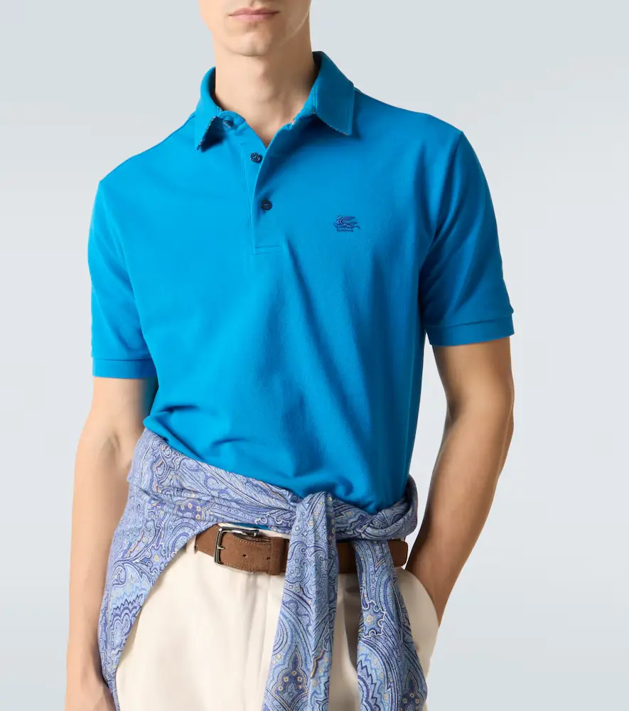 Etro Pegaso cotton polo shirt | Thumbnail 4 Etro Pegaso cotton polo shirt | Thumbnail 4