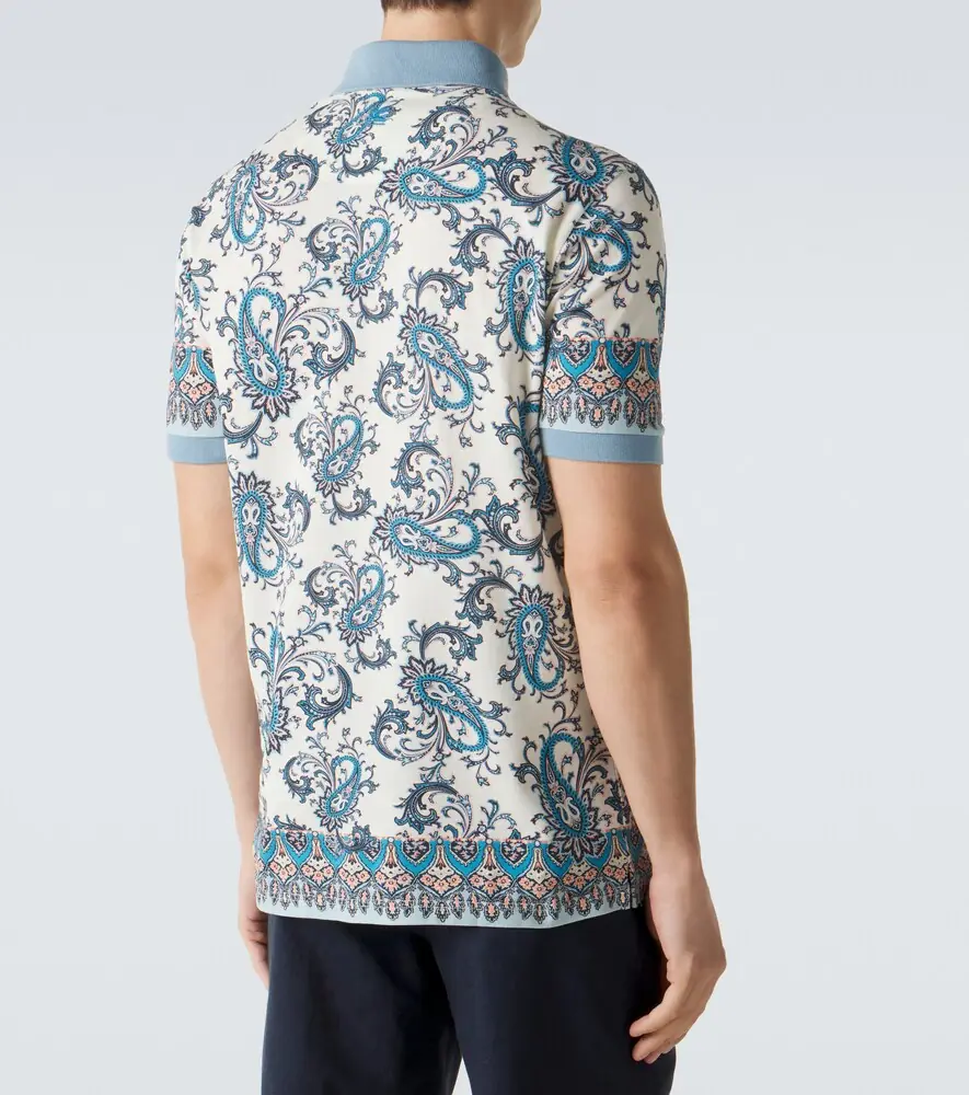 Etro Paisley cotton piqué polo shirt | Thumbnail 3 Etro Paisley cotton piqué polo shirt | Thumbnail 3
