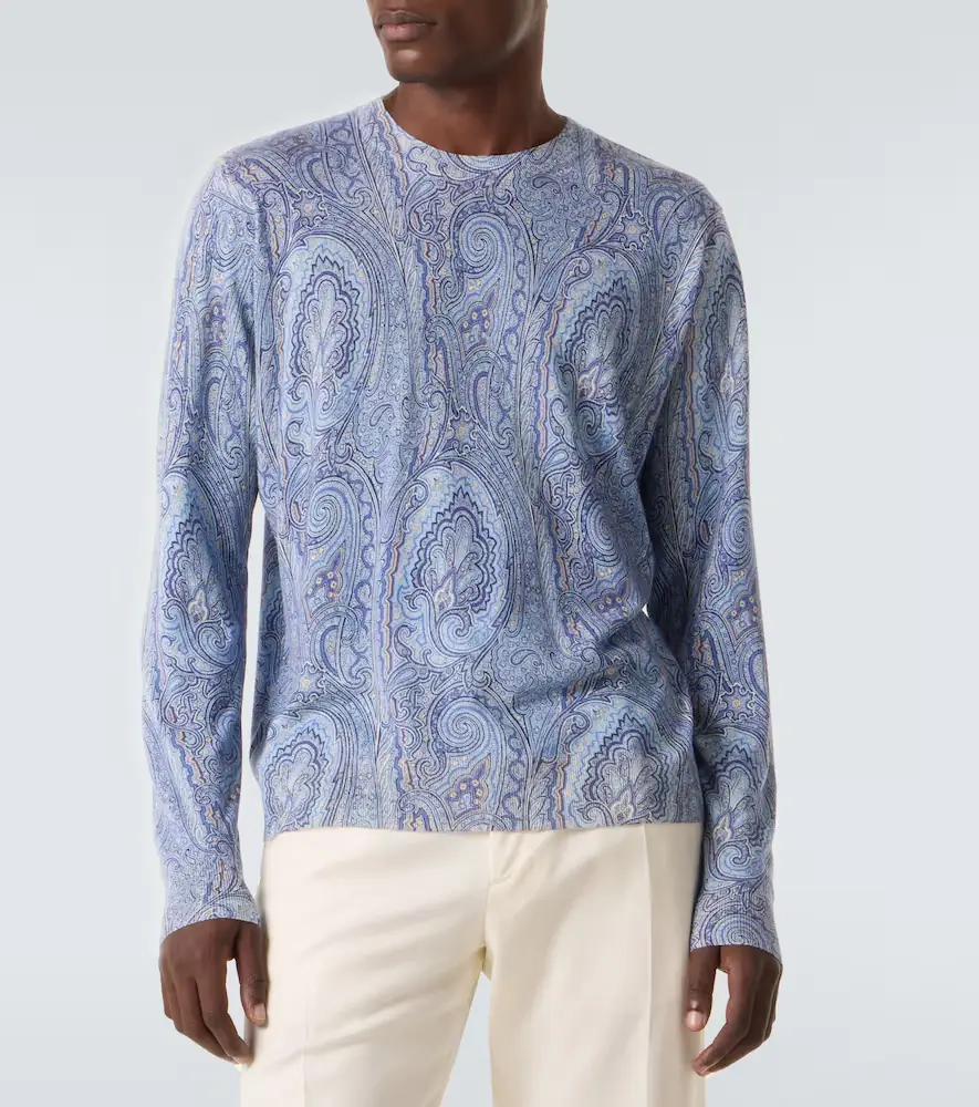 Etro Paisley silk and cashmere sweater | Thumbnail 2