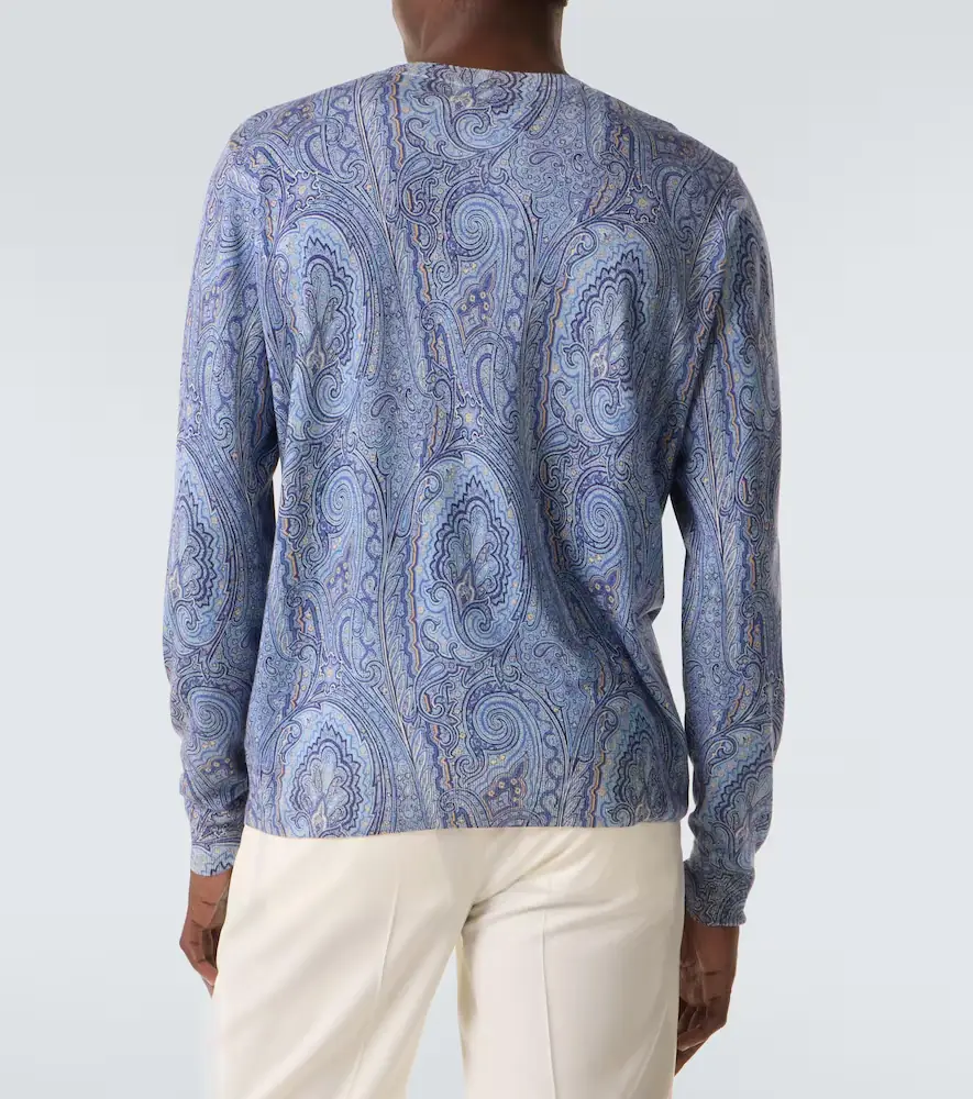 Etro Paisley silk and cashmere sweater | Thumbnail 3