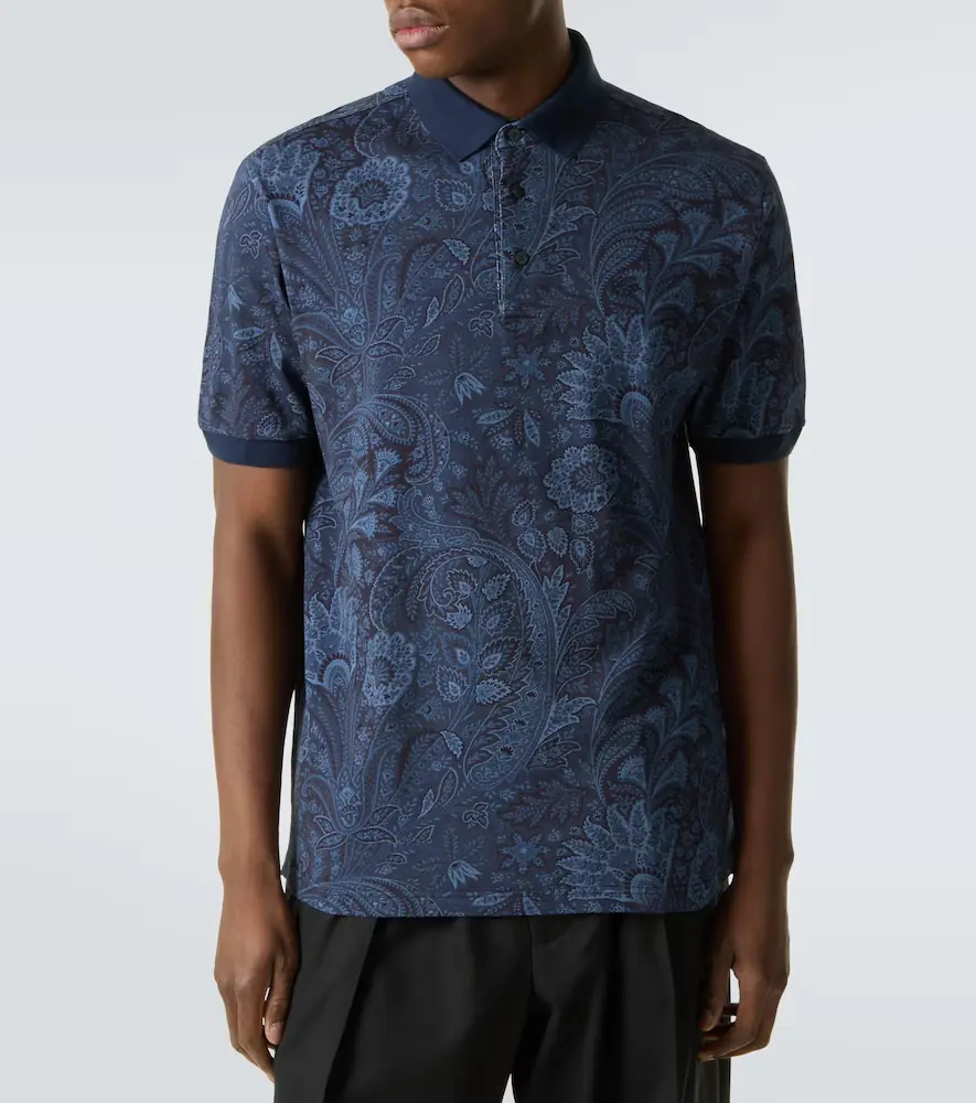 Etro Paisley cotton polo shirt | Thumbnail 4 Etro Paisley cotton polo shirt | Thumbnail 4