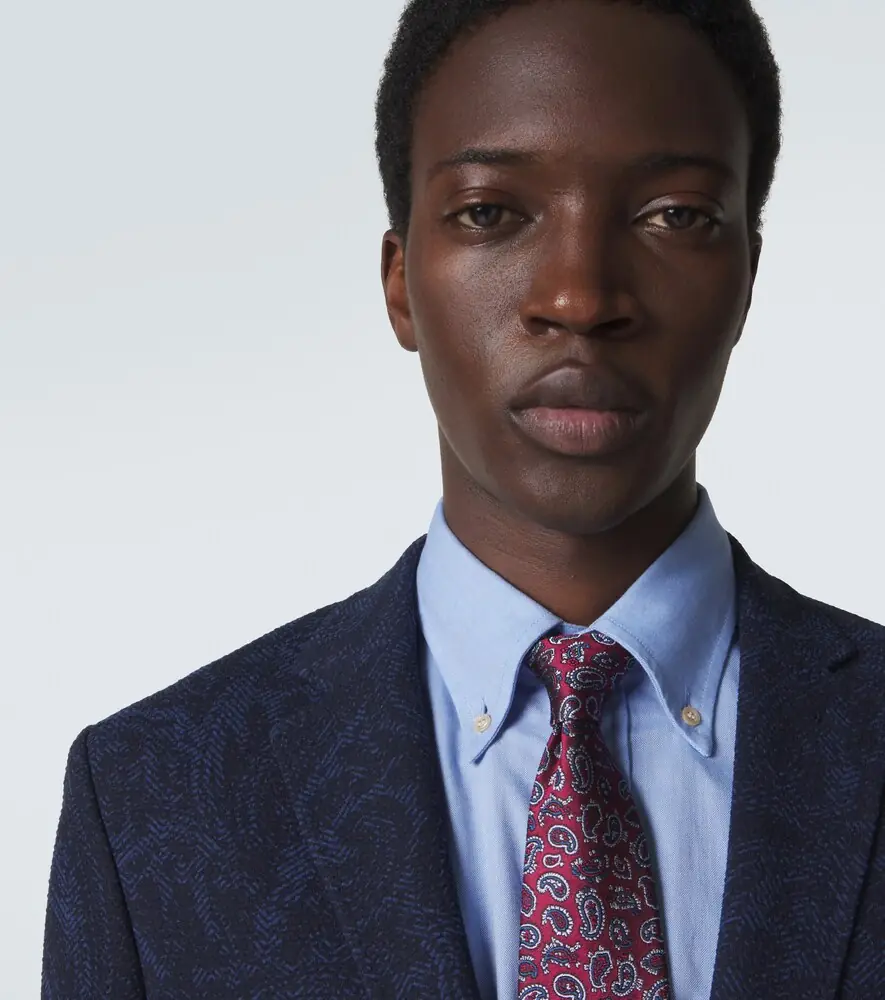 Etro Paisley silk twill jacquard tie | Thumbnail 2