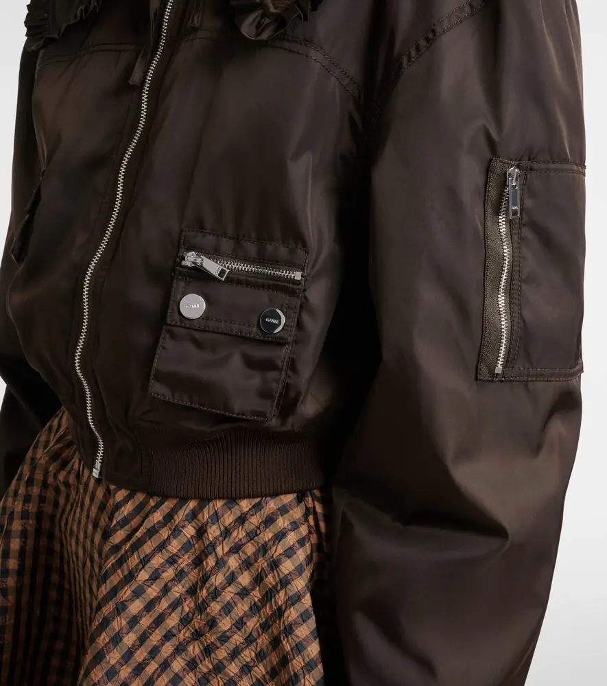 Ganni Duchess bomber jacket | Thumbnail 3