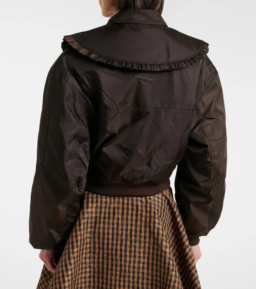 Ganni Duchess bomber jacket | Thumbnail 4