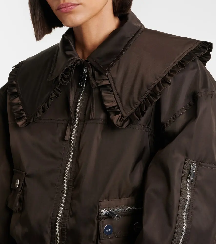 Ganni Duchess bomber jacket | Thumbnail 5