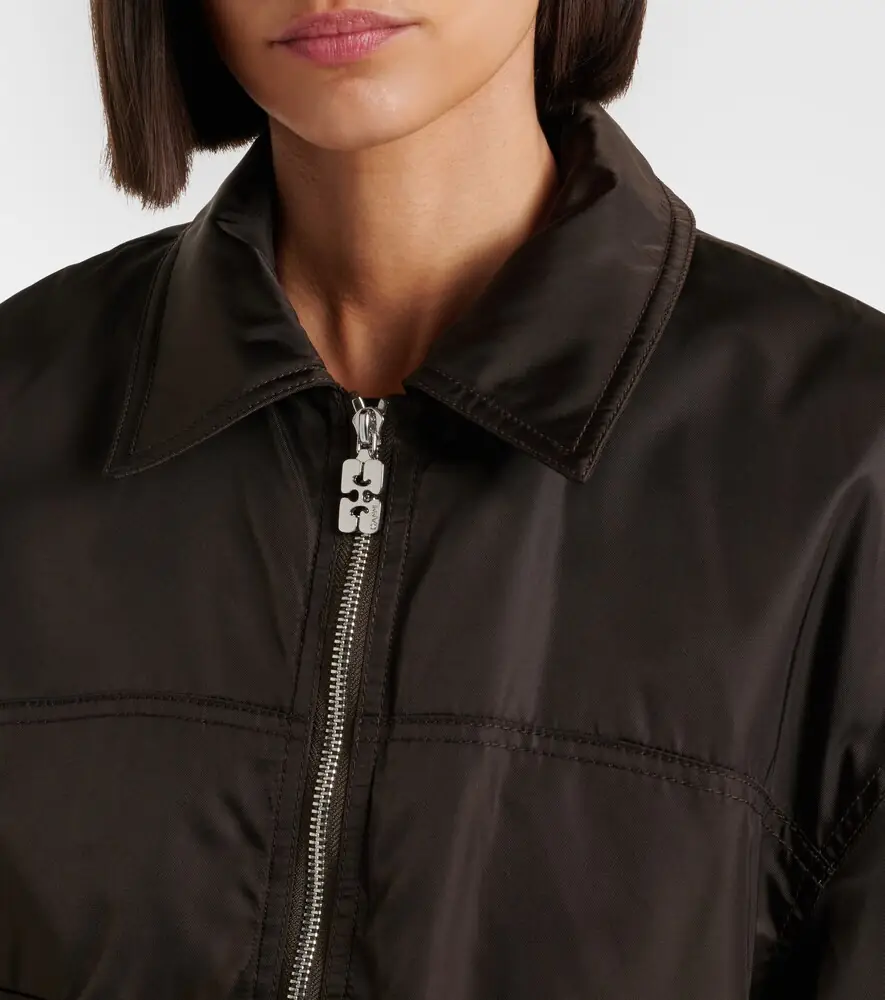 Ganni Duchess bomber jacket | Thumbnail 7