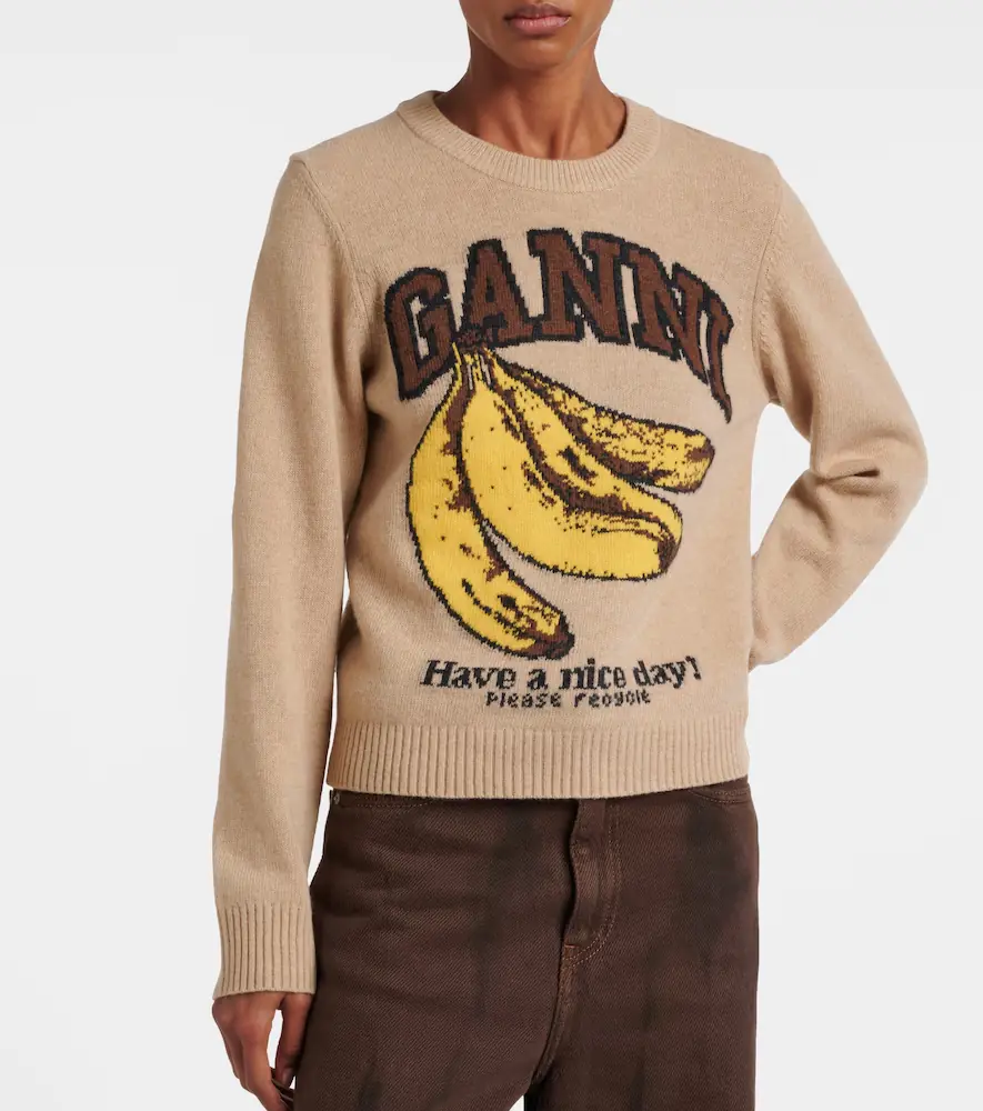 Ganni Logo intarsia sweater | Thumbnail 2