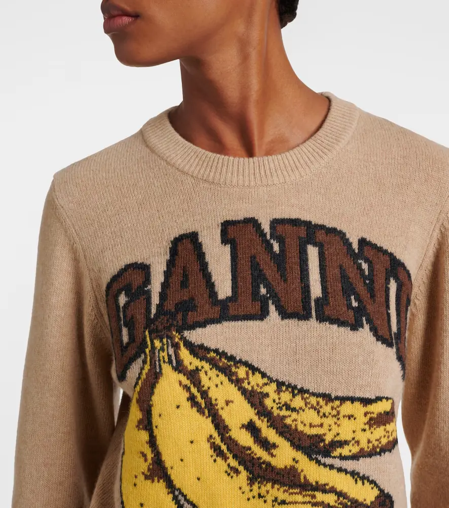 Ganni Logo intarsia sweater | Thumbnail 3