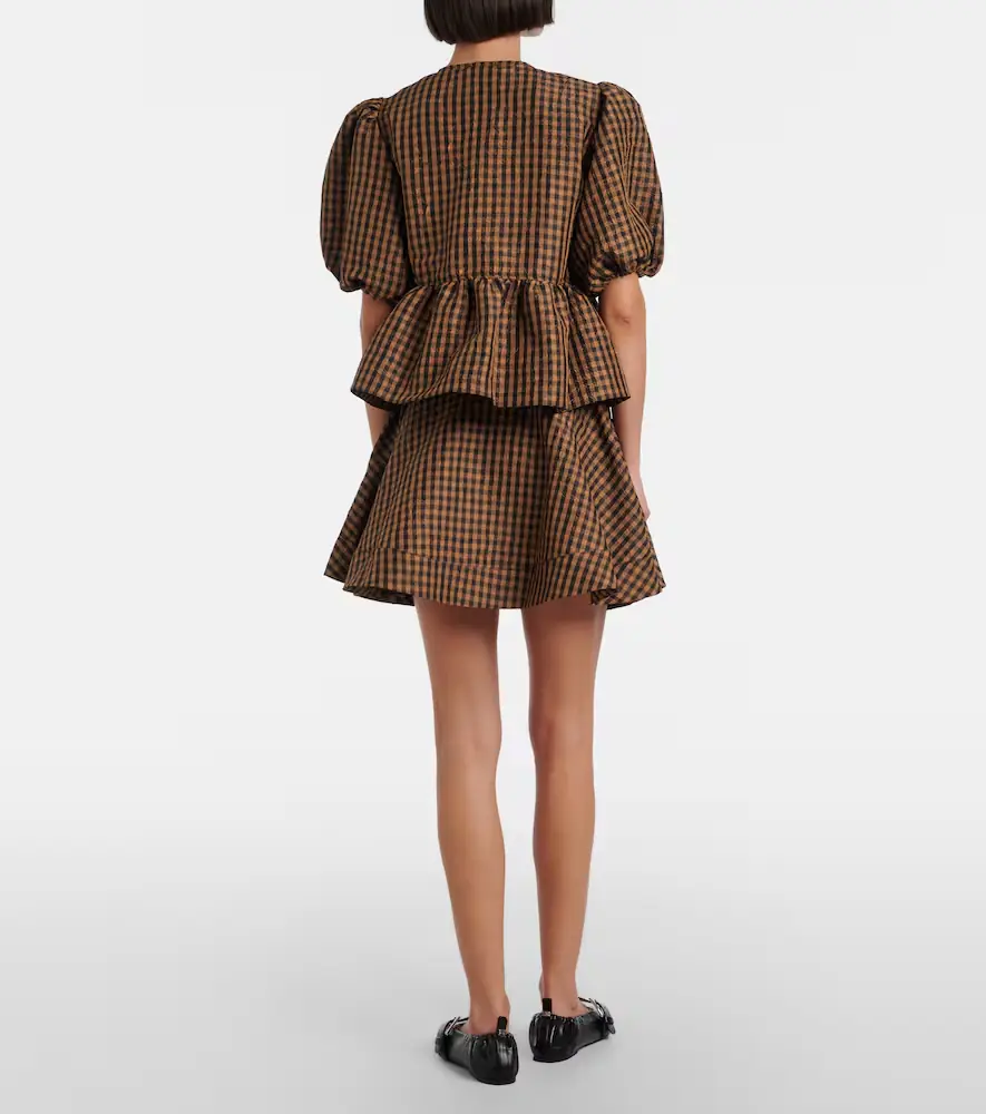 Ganni Checked miniskirt | Thumbnail 2