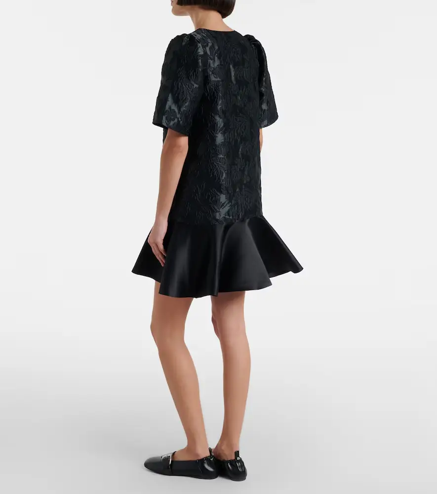 Ganni Satin cloqué minidress | Thumbnail 5 Ganni Satin cloqué minidress | Thumbnail 5