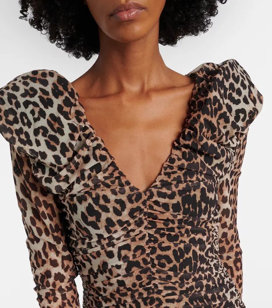 Ganni Leopard-print cloqué maxi dress | Thumbnail 4 Ganni Leopard-print cloqué maxi dress | Thumbnail 4