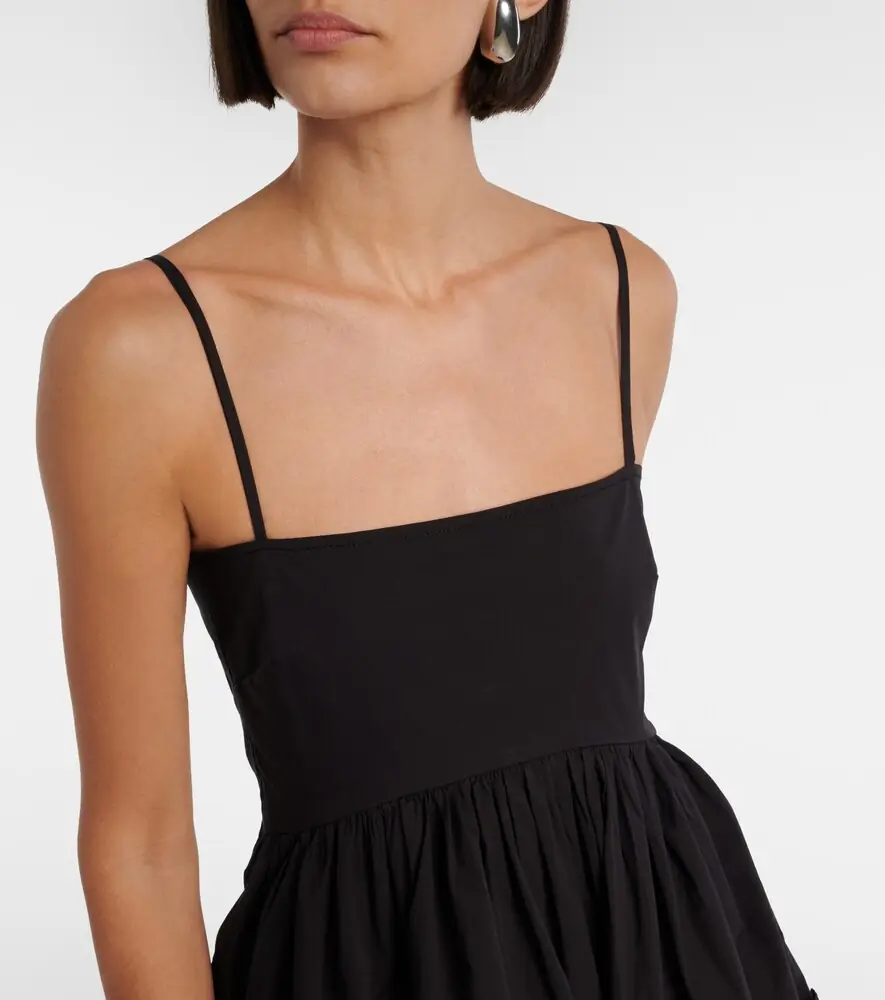 Ganni Ruffled cotton-blend minidress | Thumbnail 5