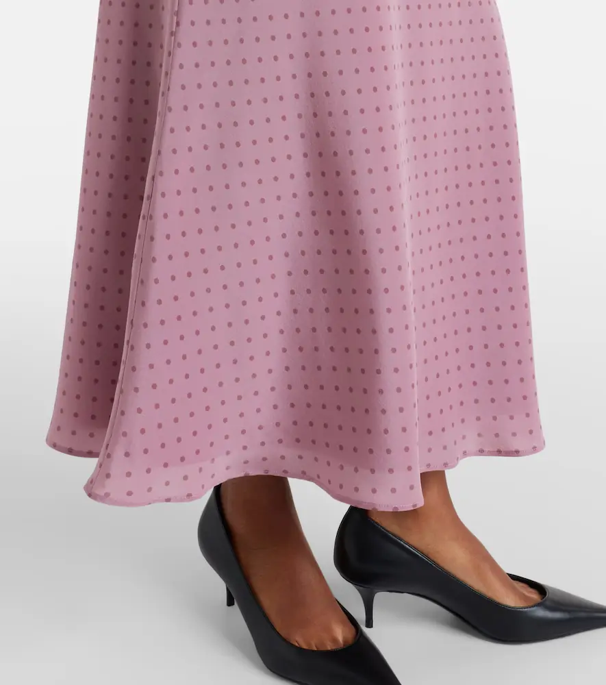 Alessandra Rich Polka-dot silk midi dress | Thumbnail 4 Alessandra Rich Polka-dot silk midi dress | Thumbnail 4