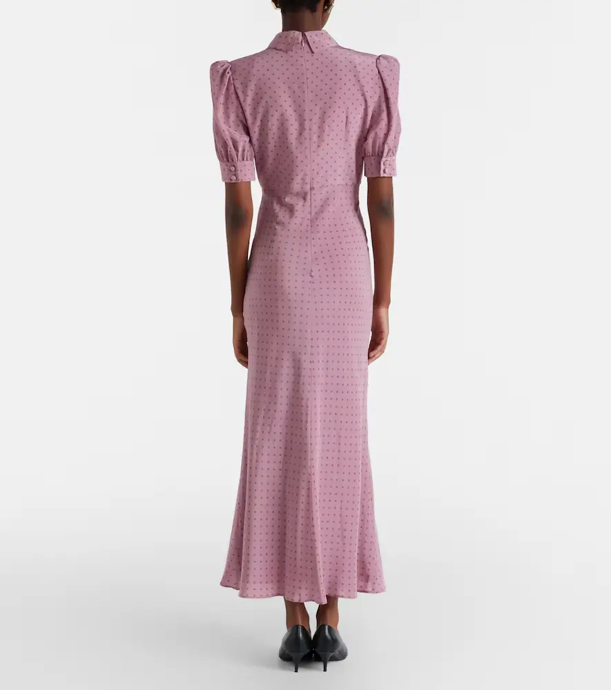 Alessandra Rich Polka-dot silk midi dress | Thumbnail 5 Alessandra Rich Polka-dot silk midi dress | Thumbnail 5