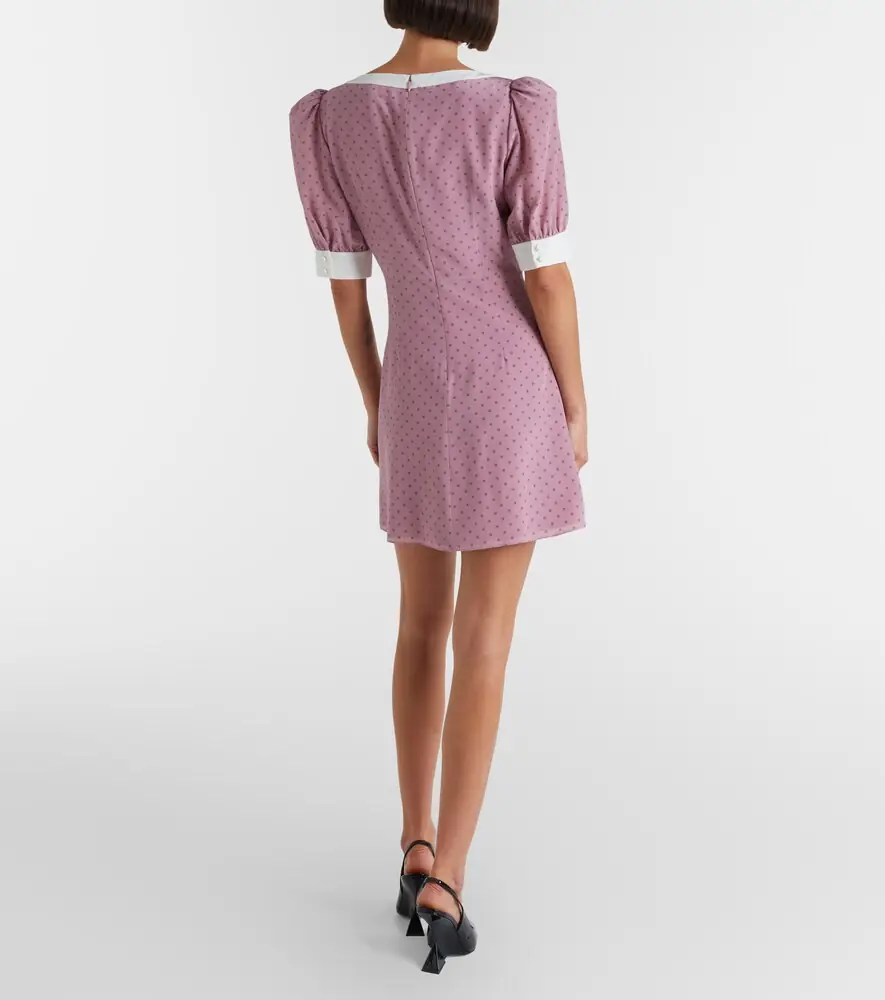 Alessandra Rich Bow-detail polka-dot silk minidress | Thumbnail 3 Alessandra Rich Bow-detail polka-dot silk minidress | Thumbnail 3