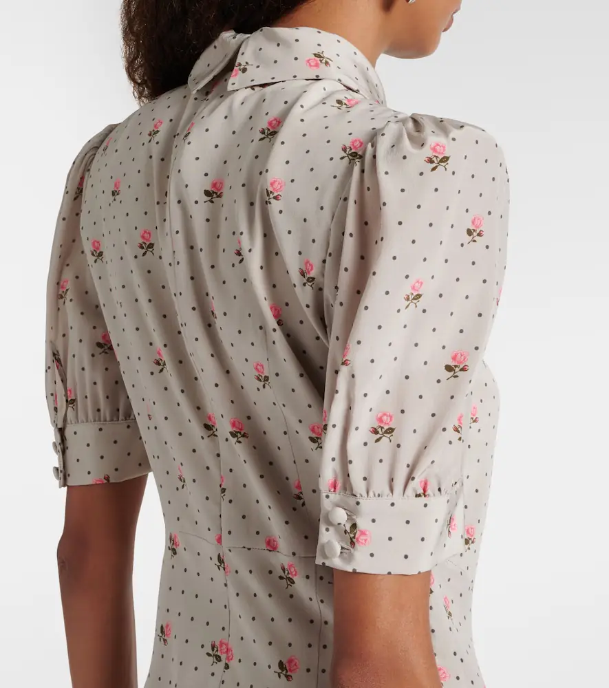 Alessandra Rich Floral polka-dot silk maxi dress | Thumbnail 2 Alessandra Rich Floral polka-dot silk maxi dress | Thumbnail 2