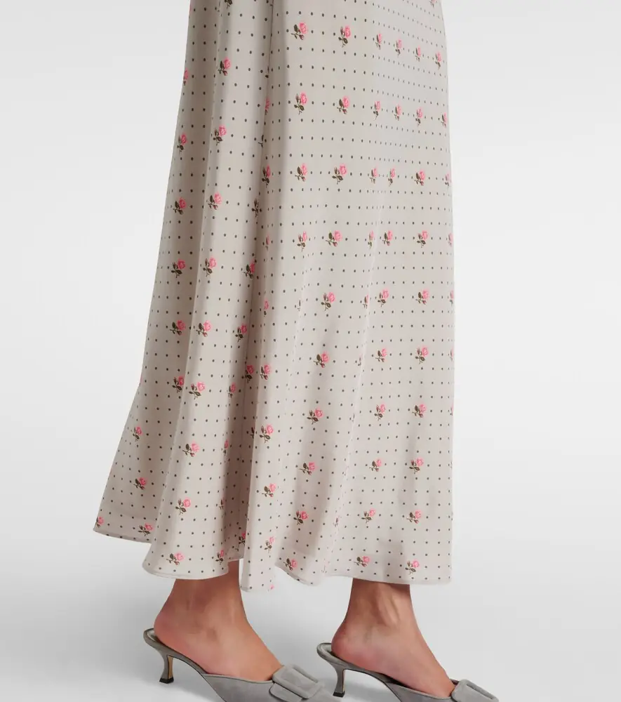 Alessandra Rich Floral polka-dot silk maxi dress | Thumbnail 5 Alessandra Rich Floral polka-dot silk maxi dress | Thumbnail 5