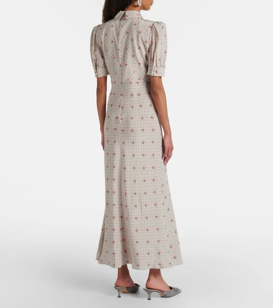 Alessandra Rich Floral polka-dot silk maxi dress | Thumbnail 6 Alessandra Rich Floral polka-dot silk maxi dress | Thumbnail 6
