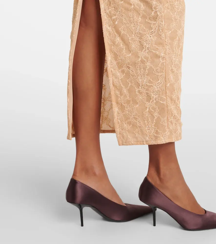 Alessandra Rich Ruffled lace midi dress | Thumbnail 6 Alessandra Rich Ruffled lace midi dress | Thumbnail 6