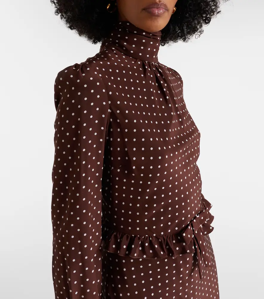 Alessandra Rich Polka-dot midi dress | Thumbnail 7 Alessandra Rich Polka-dot midi dress | Thumbnail 7