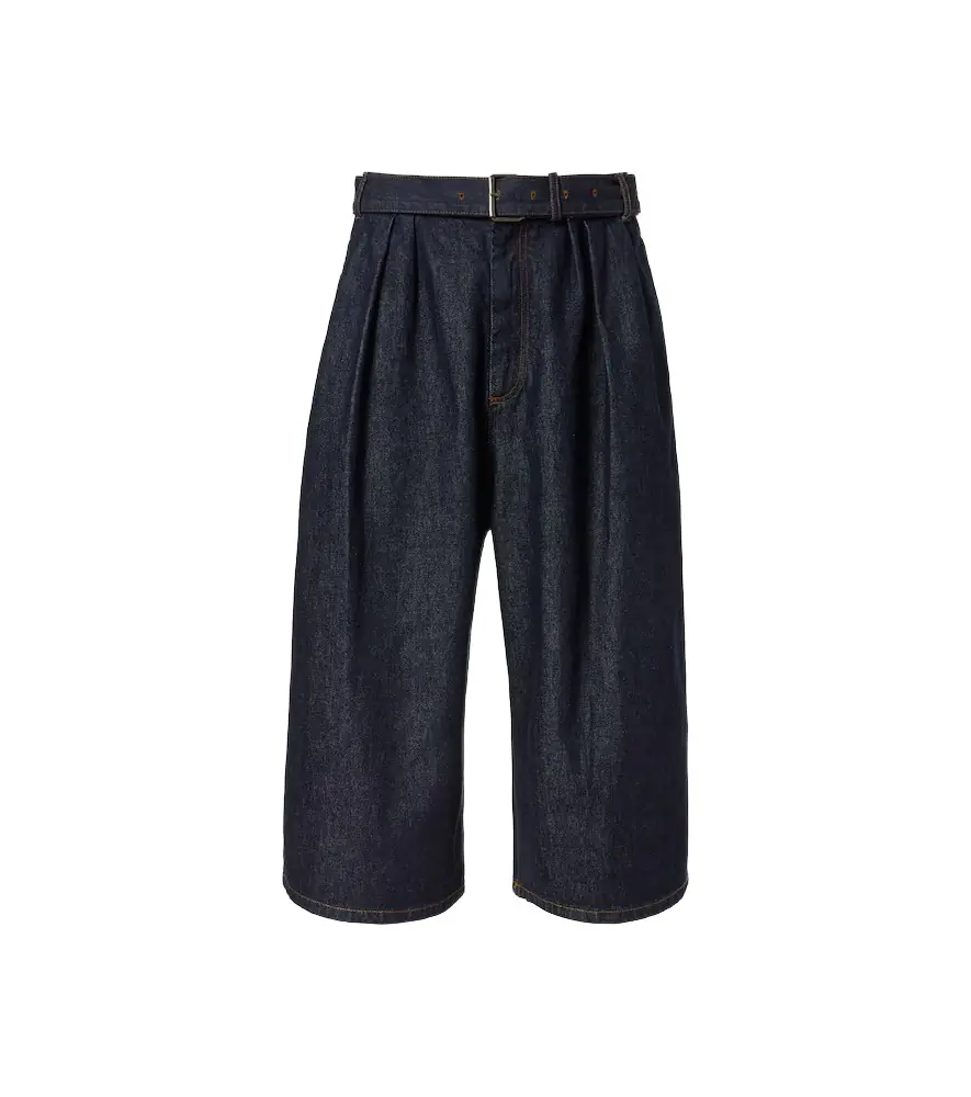 Dries Van Noten Belted denim Bermuda shorts | Image 1 Dries Van Noten Belted denim Bermuda shorts | Image 1