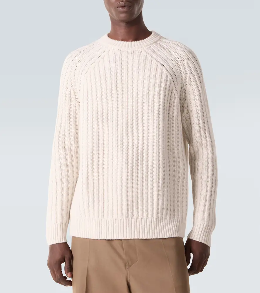 Allude Ribbed-knit wool and cashmere sweater | Thumbnail 2