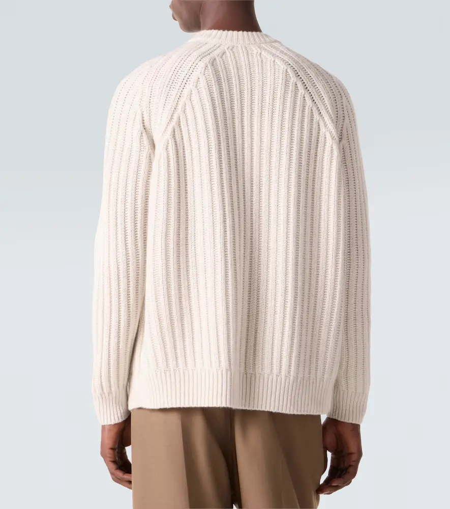 Allude Ribbed-knit wool and cashmere sweater | Thumbnail 3