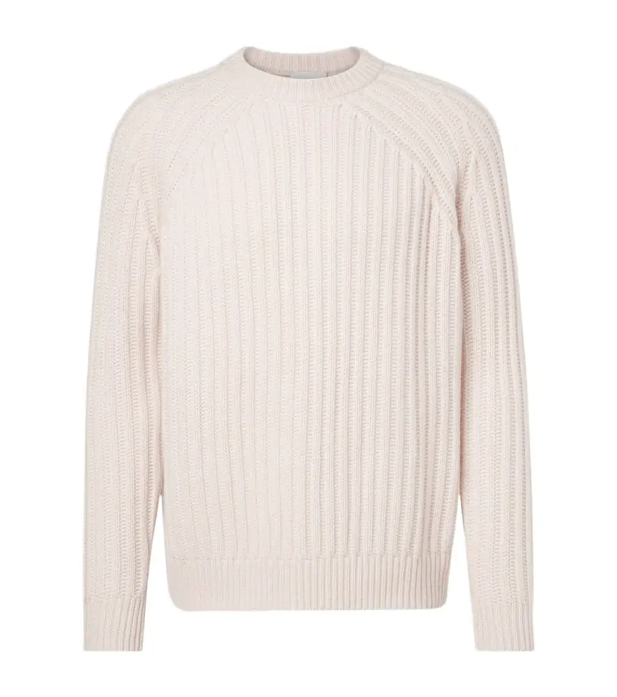 Allude Ribbed-knit wool and cashmere sweater